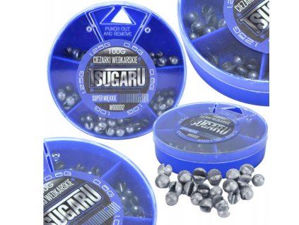 Screenshot 2025 06 25 at 17 25 01 CIĘŻARKI WĘDKARSKIE ŚRUCINY OŁÓW TSUGARU ZESTAW 100G 3 ROZMIARY 5905427505419 16631806427 Allegro