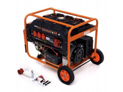 Elektrocentrála 5500 W | 3fázový generátor 380 V | benzínový motor