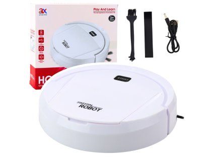 37350 3 detsky hrackovy roboticky vysavac bily