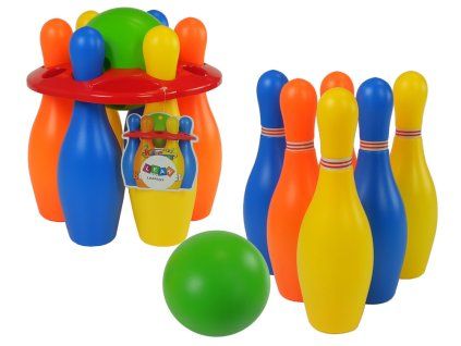 50916 4 sada pro hrani bowlingu 6 ks barevne 26 cm