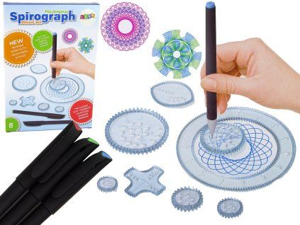54804 4 vzdelavaci sada spirograf fixy