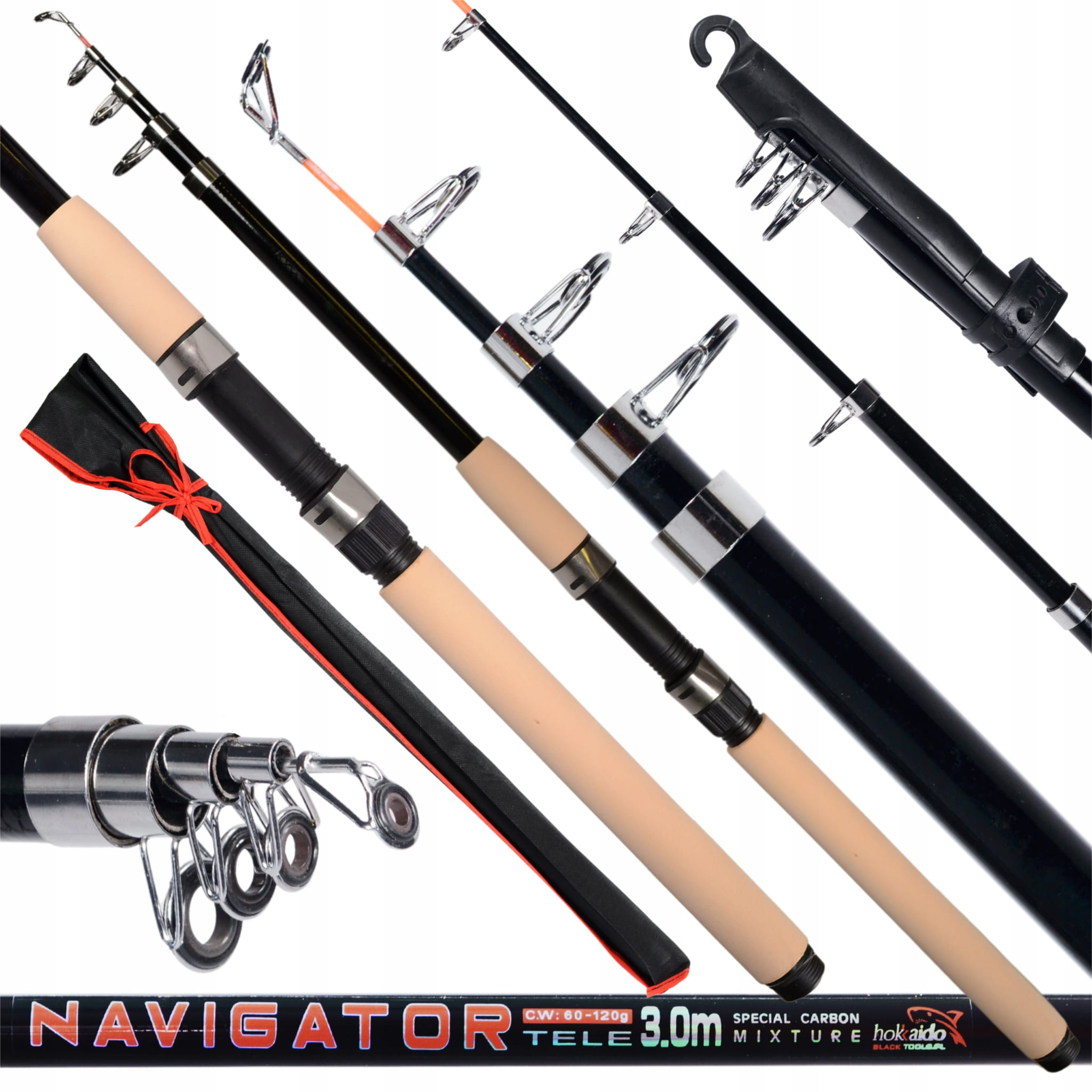 Hokkaido Navigator 3 m — celkový pohled na teleskopický prut