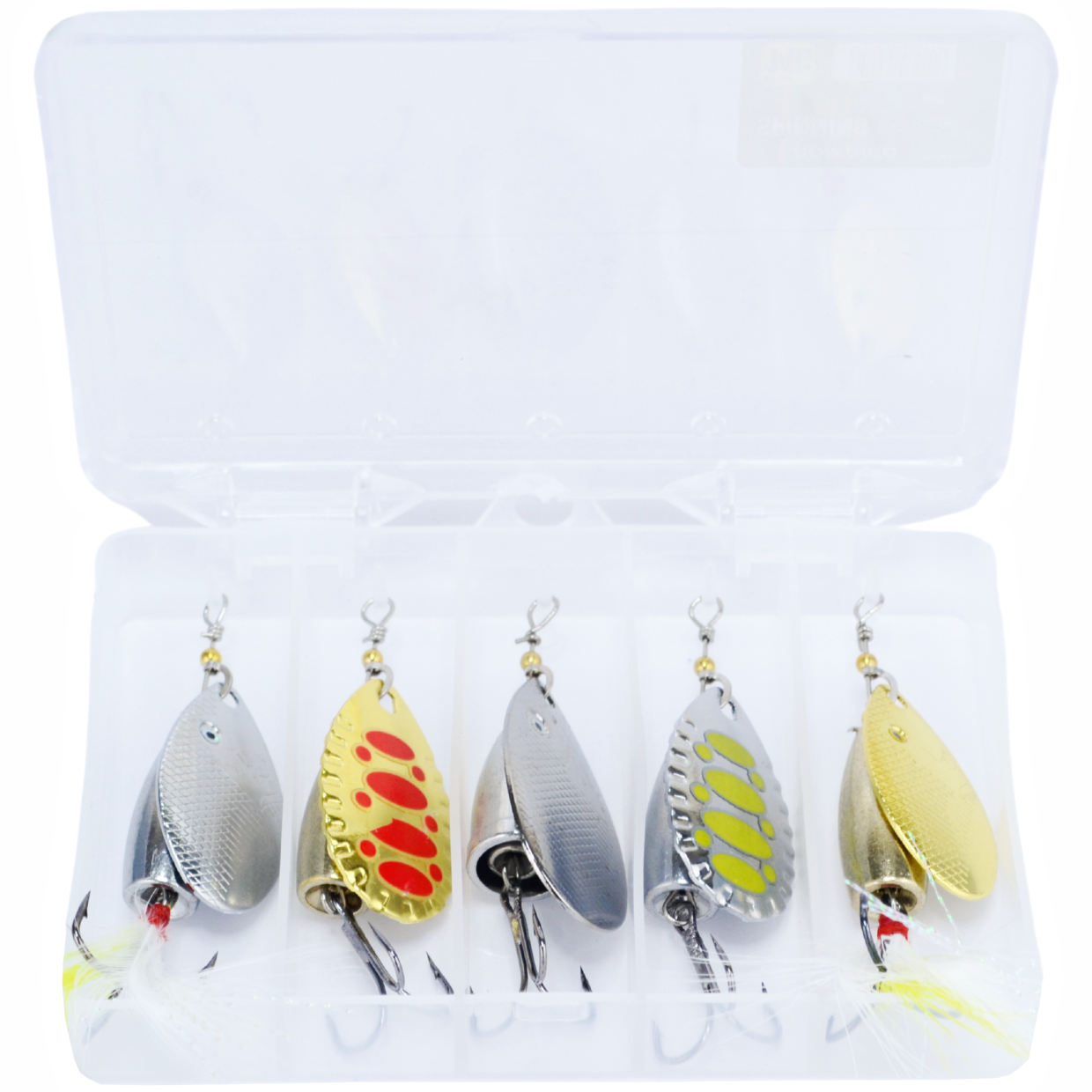 Hokkaido Spinners 14 g – detail barevného provedení každé třpytky