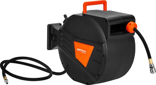 Pneumatická hadice KD2158 na navíjecím bubnu – celkový pohled