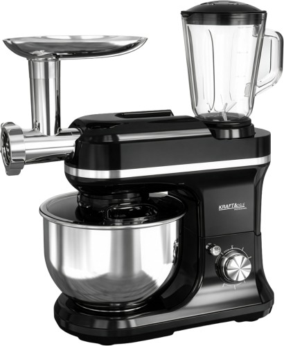 Kraft&Dele KD4227 multifunkční planetární robot 3000 W — celkový pohled se sadou příslušenství