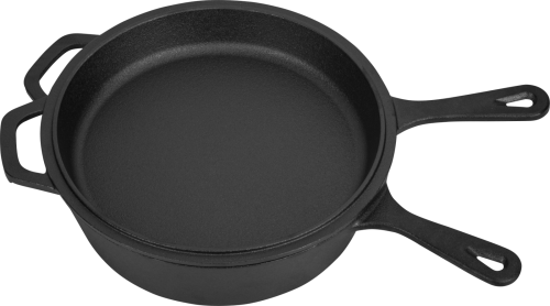 Litinový kastrol s pánví 3v1 26 cm Kraft&Dele KD4245 – celkový pohled