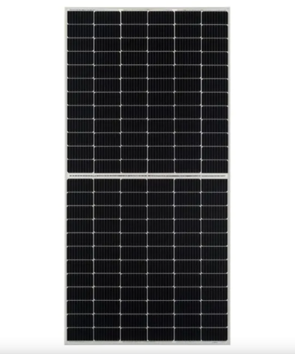 Solární panel Risen 445W stříbrný rám bifaciální – celkový pohled