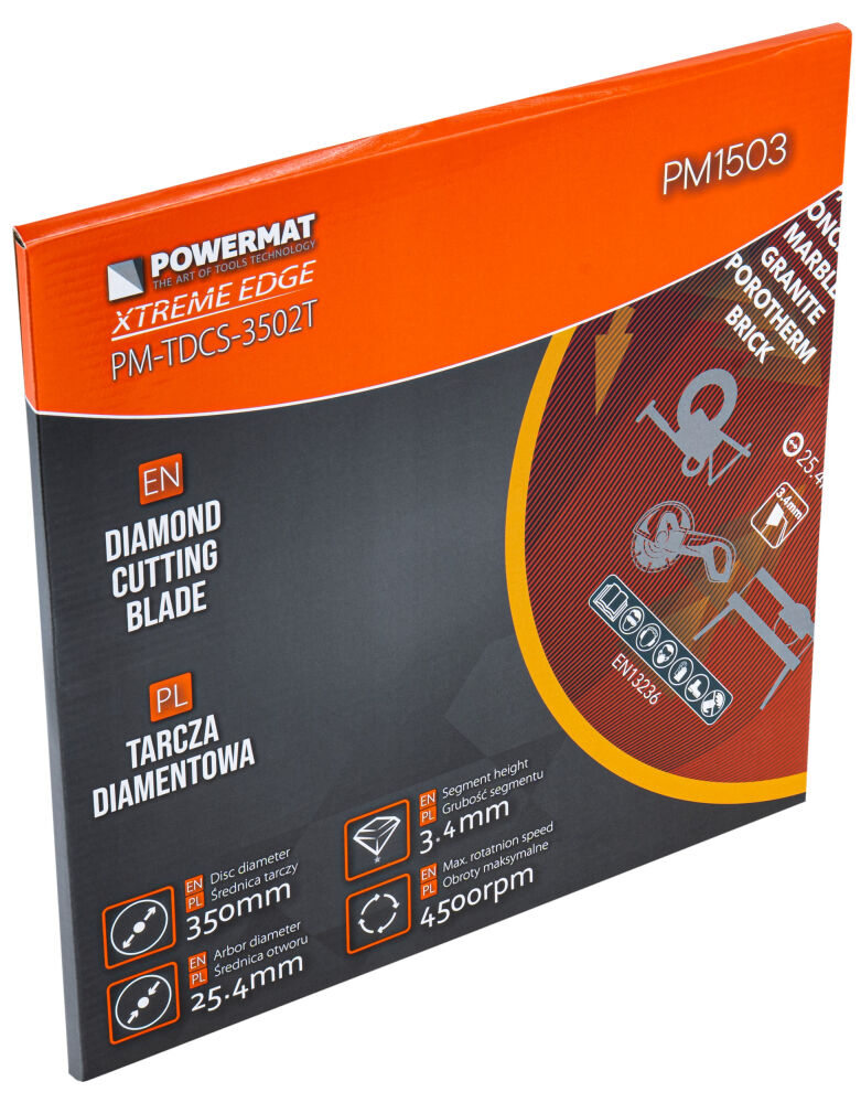 Diamantový kotouč Powermat PM-TDCS-3502T — detail segmentů