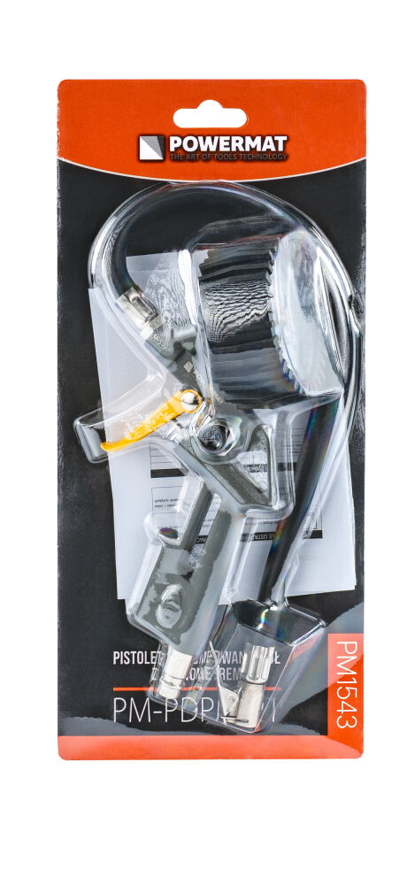 Pištoľ na huštění pneumatik PM-PDPM-2T – detail hadice a koncovky