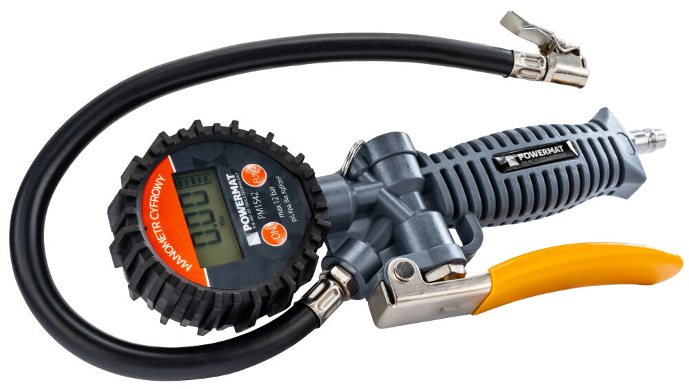 Pištoľ na huštění pneumatik PM-PDPM-1T – detail manometru