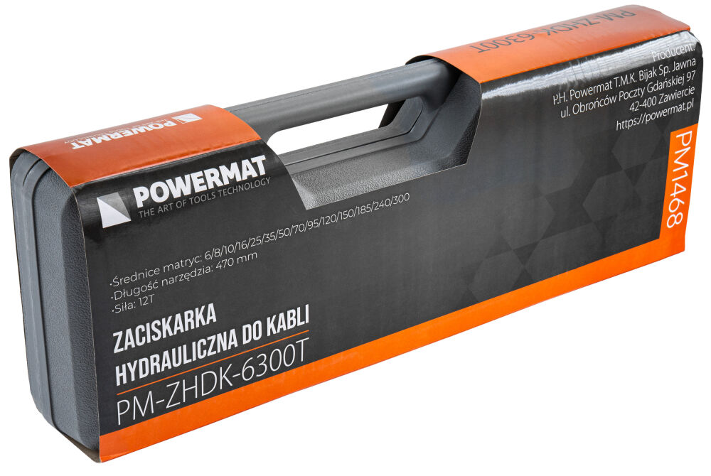 Powermat PM-ZHDK-6300T hydraulické kleště detail hlavy