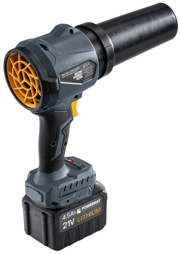 Powermat PM-DA-21V-4.5AT – obsah balení s nabíječkou a příslušenstvím