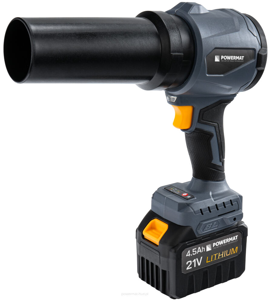 Powermat PM-DA-21V-4.5AT – pohled na celé dmychadlo