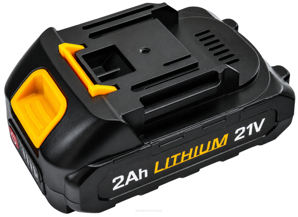 Baterie Powermat PM-BT-BL-21V-2AH – celkový pohled na akumulátor