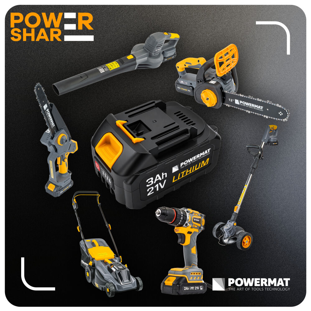 Baterie Powermat PM-BT-BL 21V 3Ah – použití s nářadím