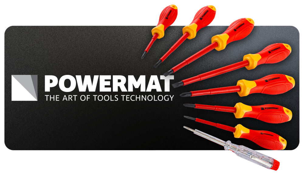 Sada izolovaných šroubováků Powermat – magnetické hroty