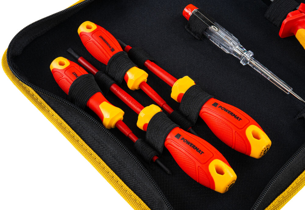 Sada izolovaných nástrojů Powermat PM1604 – magnetické koncovky