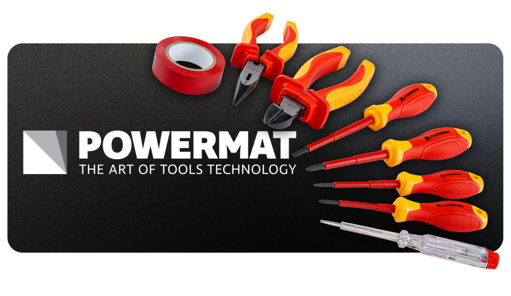 Sada izolovaných nástrojů Powermat PM1604 – izolované šroubováky