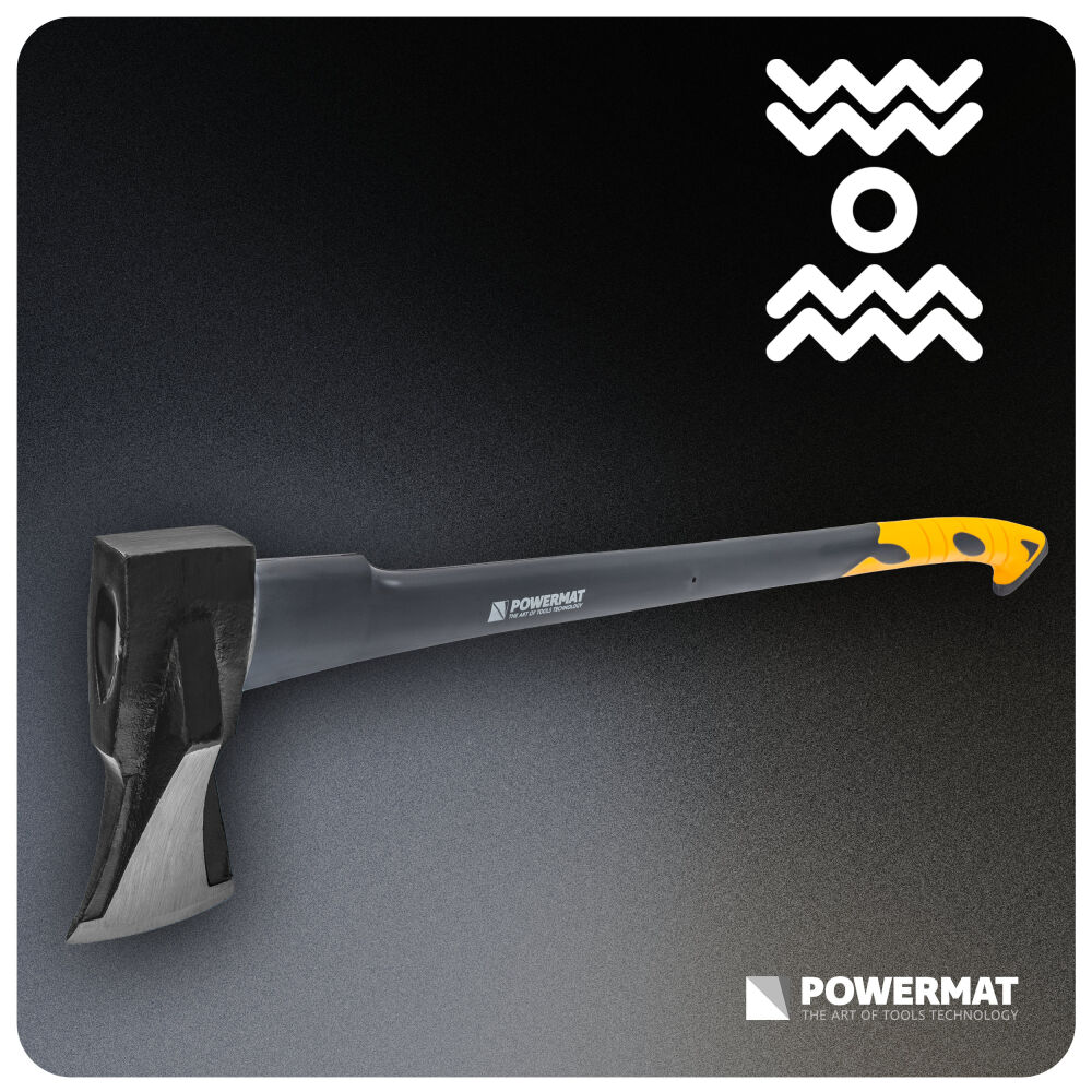 Truhlářská sekera Powermat – detail uchycení ostří