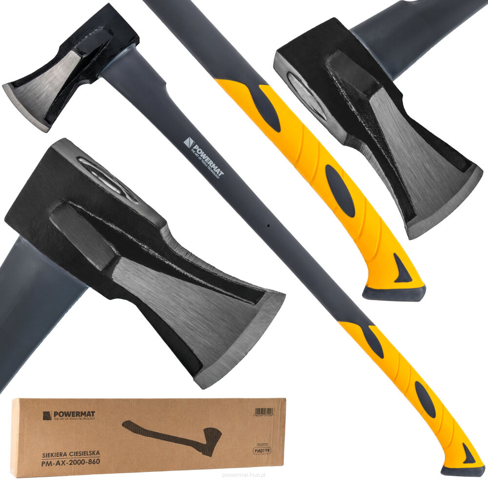 Truhlářská sekera Powermat PM-AX-2000/860 – celkový pohled