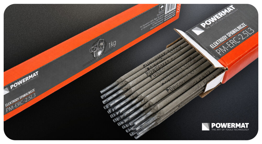 Svářecí elektrody Powermat PM-ERC-2.5L3 – detail obalení elektrody