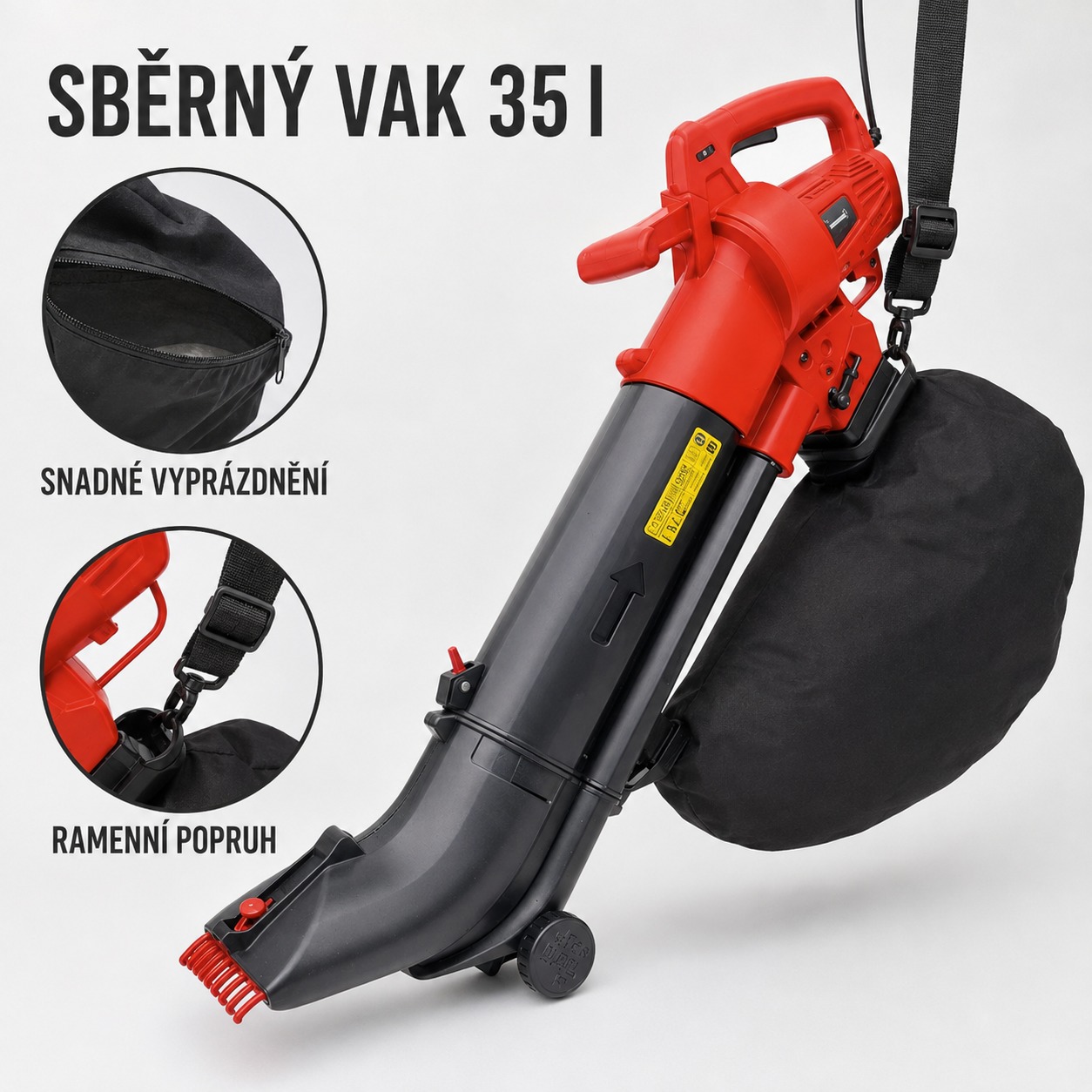 ONDRAGON fukar na listí – sběrný vak 35 l se zipem