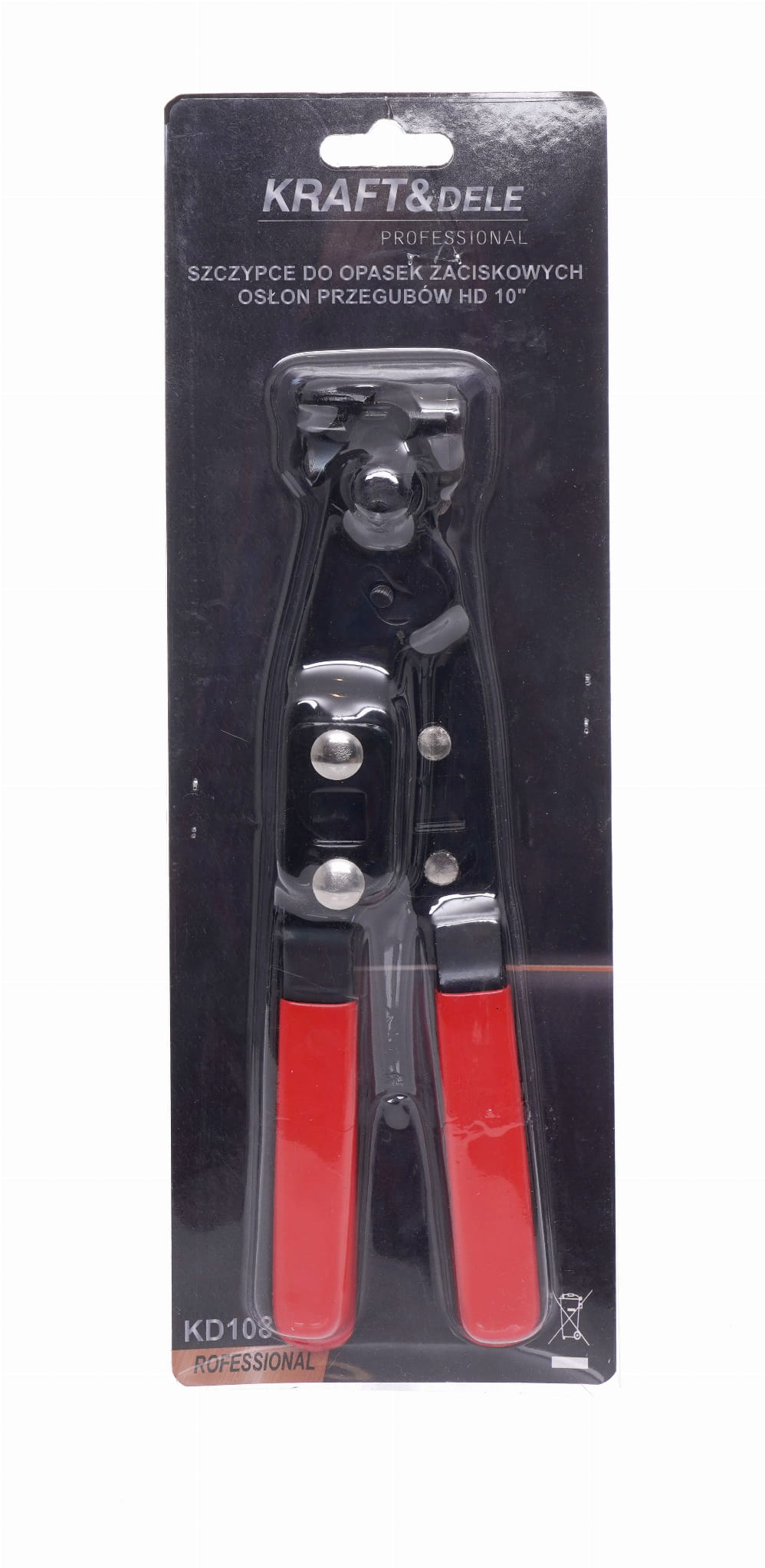 Kleště na stahovací pásky KD10810 — detail čelistí