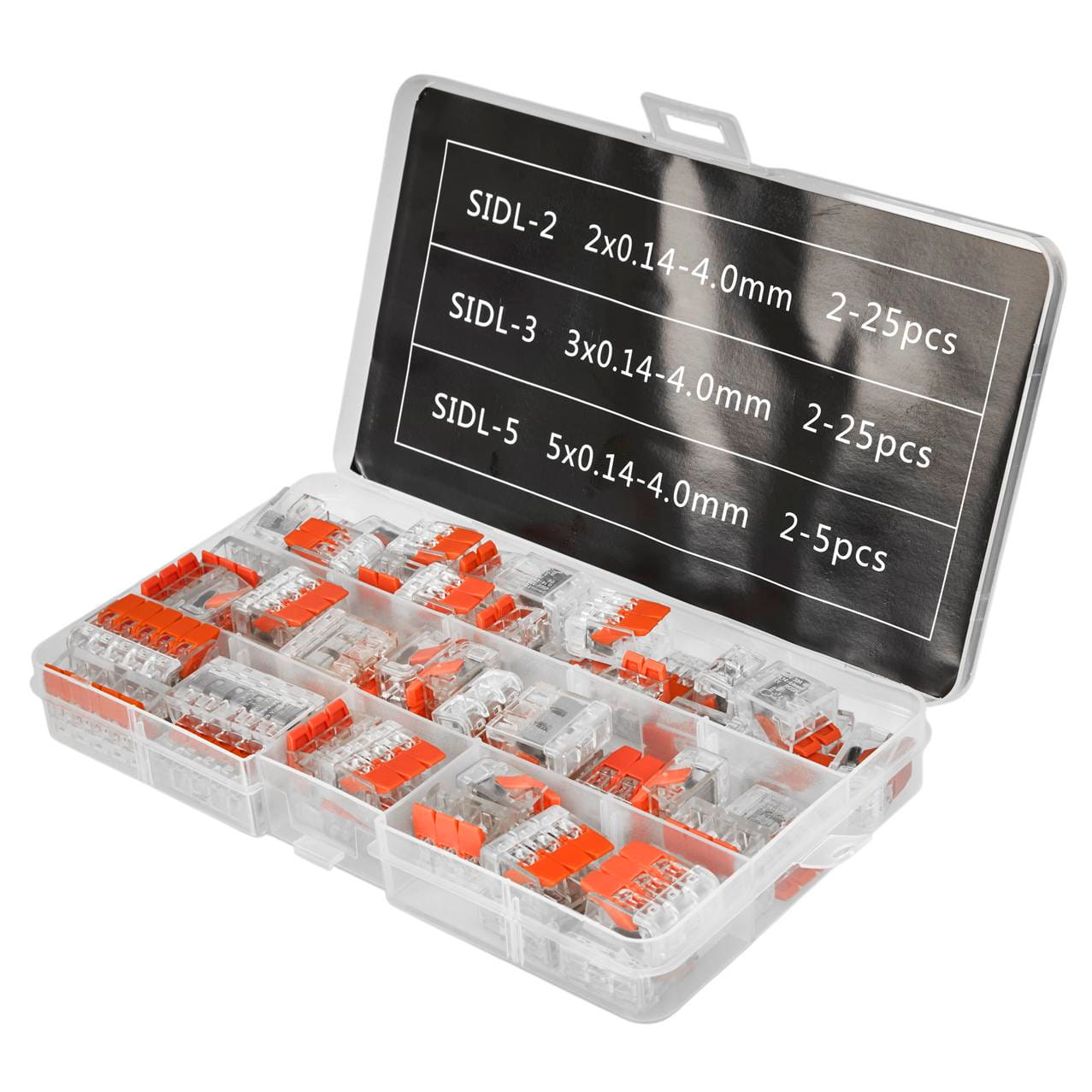 Kraft&Dele KD11292 rychlospojky 55 ks — celkový pohled na sadu