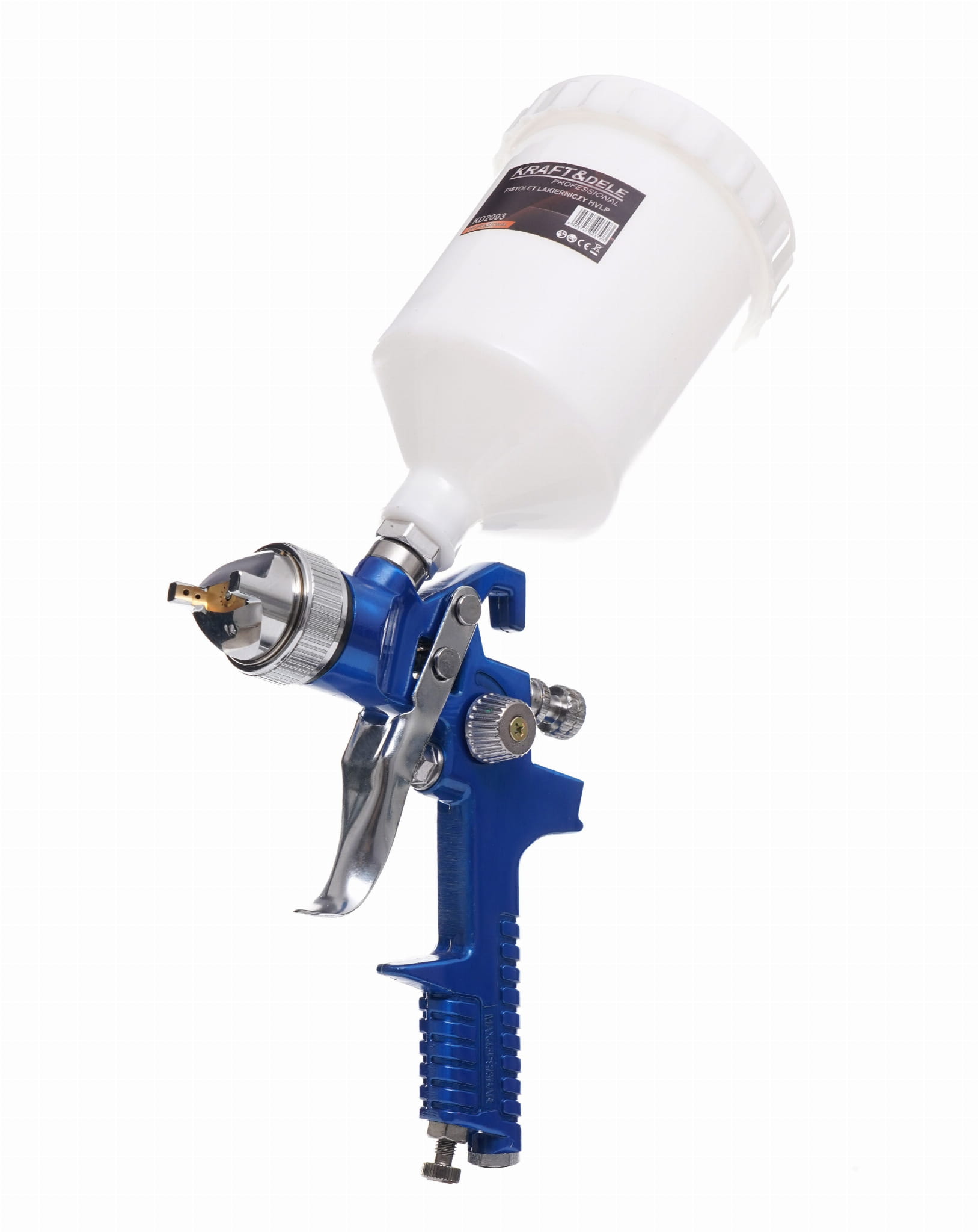 Lakovací pistole HVLP 600 ml KD2093 – regulační knoflíky