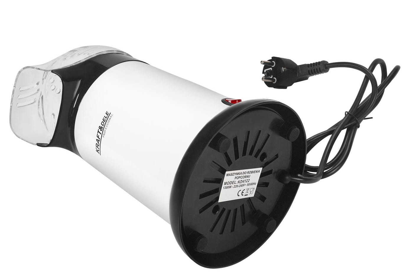 Popcornovač KD4122 – pohled z boku