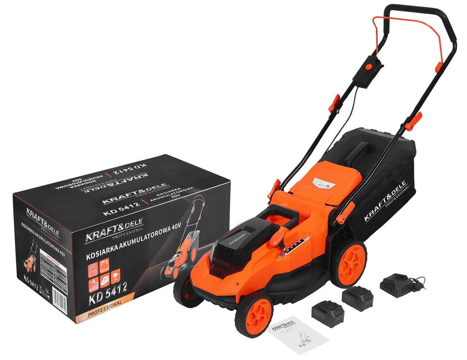 Akumulátorová sekačka KD5412 – celkový pohled