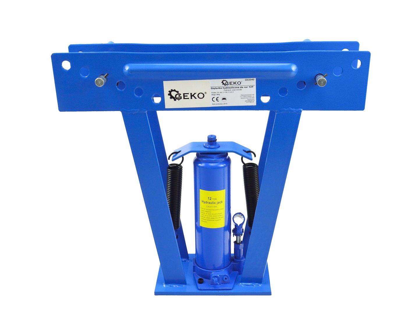 Hydraulická ohýbačka trubek 12T Geko – celkový pohled