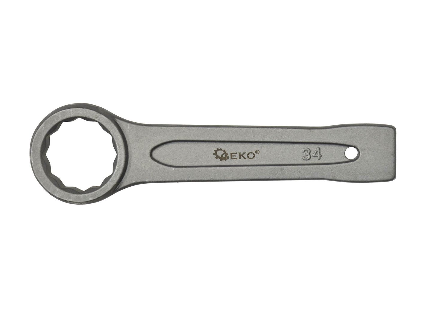 Nárazový klíč s okem pro zatloukání 34 mm Geko – pohled na celý klíč