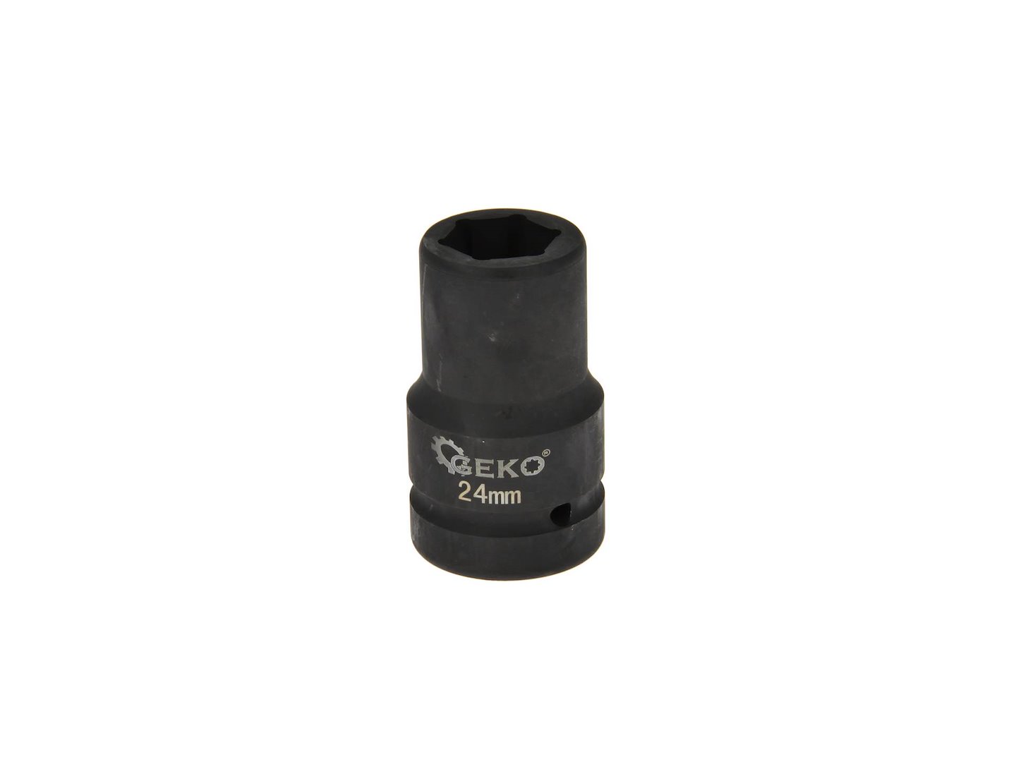 Nástrčák 1 palec 24 mm černý Geko – pohled na nástrčák