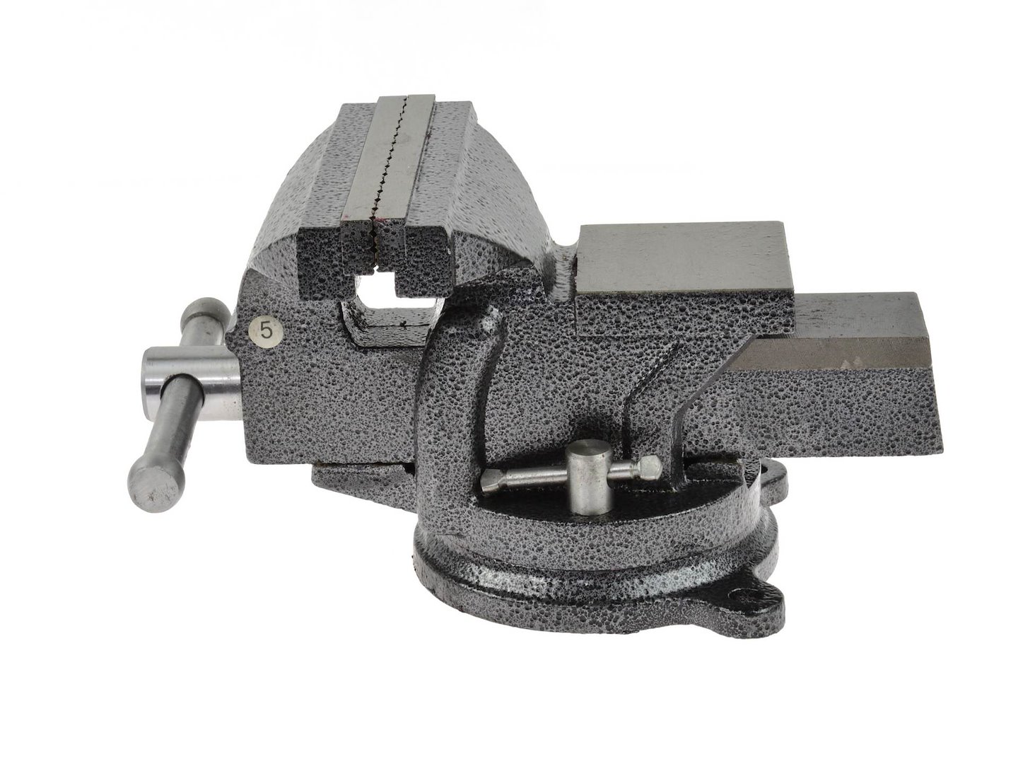 Otočný svěrák Geko 125 mm – celkový pohled