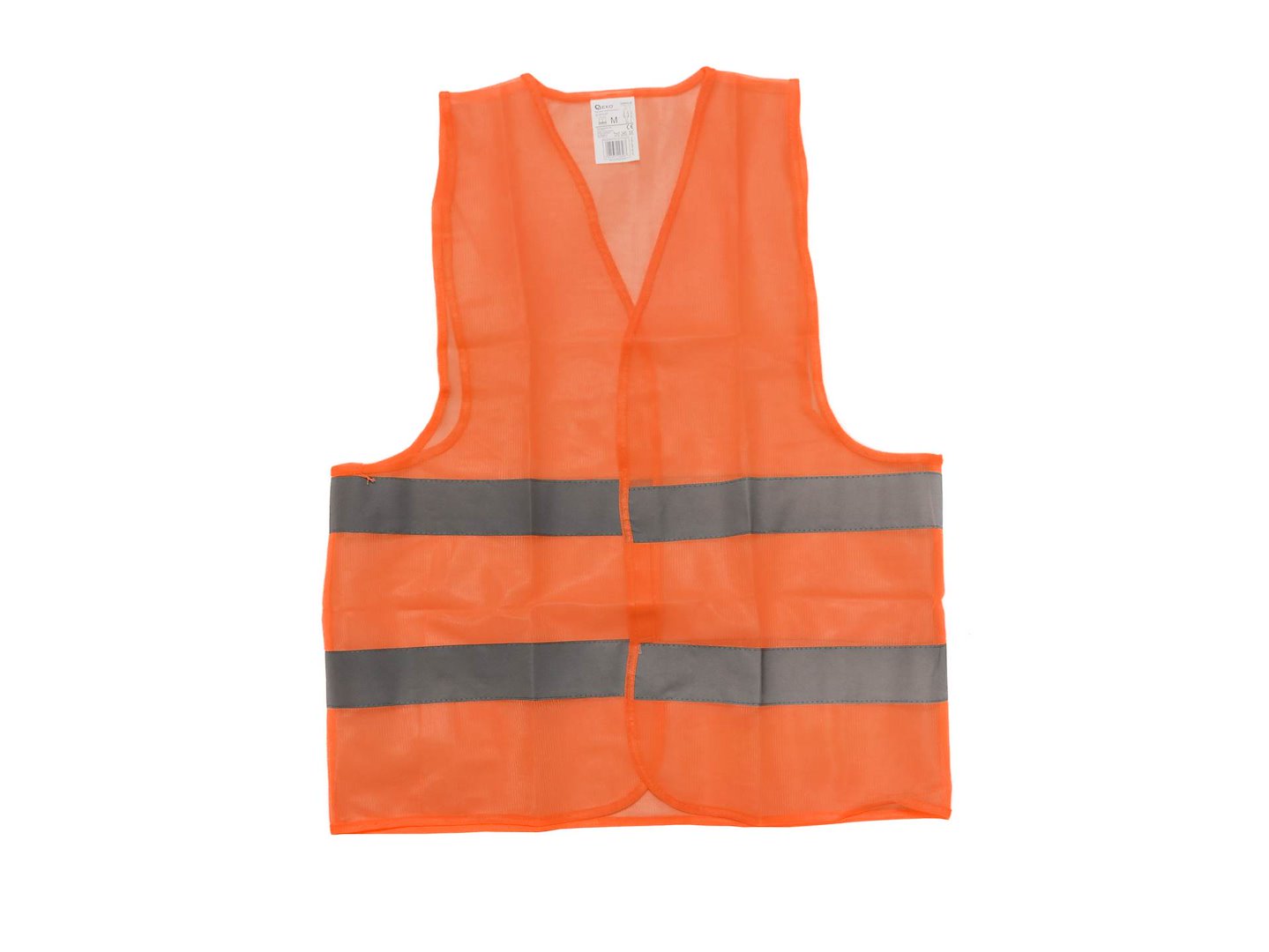 Reflexní vesta BASIC oranžová velikost M – pohled zepředu