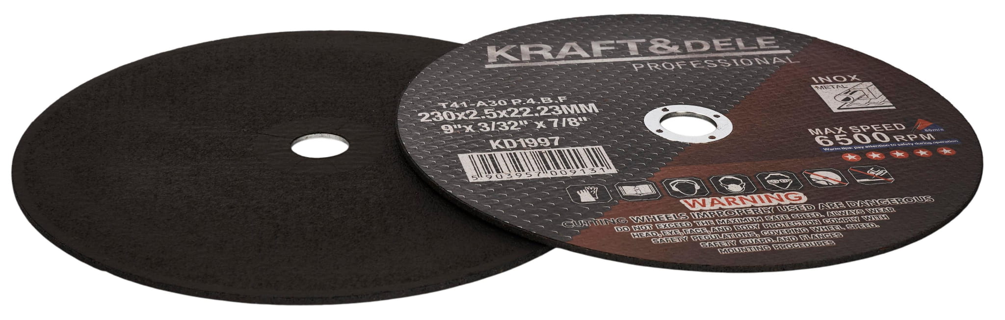Řezací kotouč na kov KD1997 — nasazení na úhlovou brusku