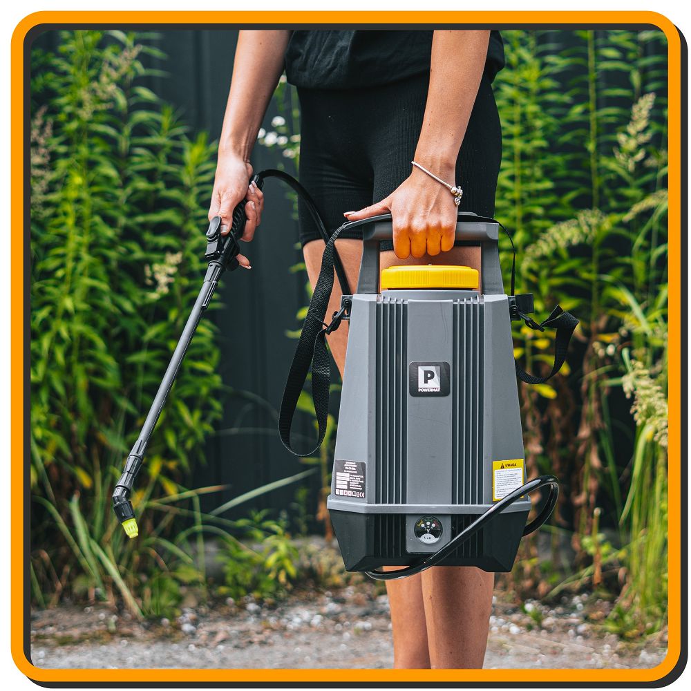 Akumulátorový postřikovač POWERMAT PM-OA-8KA 8 l – akumulátor 12 V / 2 Ah