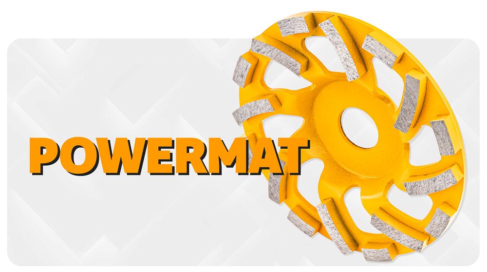 Diamantový hrncový kotouč POWERMAT PM-DTG-1251T 125 mm – broušení betonu a kamene