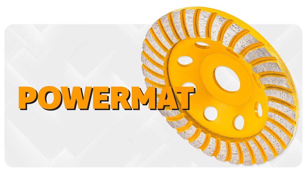 Diamantový hrncový brusný kotouč POWERMAT PM-DTG-1252T 125 mm – pro beton, kámen a tvrdé materiály