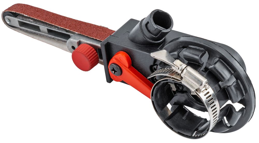 Pásový brusný nástavec na úhlovou brusku Powermat PM-ASTDS-452T – sada