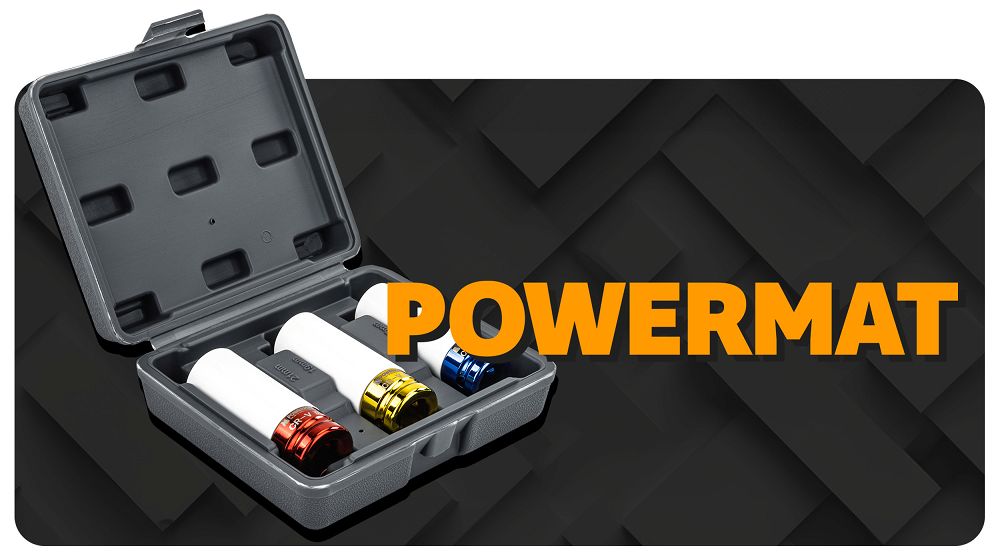 Rázové nástrčné hlavice na ALU disky 1/2" 17–19–21 mm (3 ks) POWERMAT PM-ZNU-1721T