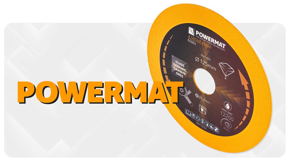 Diamantový řezný kotouč 125 mm na sklo a keramiku POWERMAT PM-TDCS-1251T