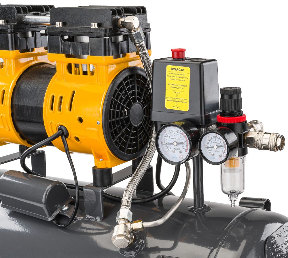 Bezolejový kompresor PM-KBO-50T – motor a hlava kompresoru