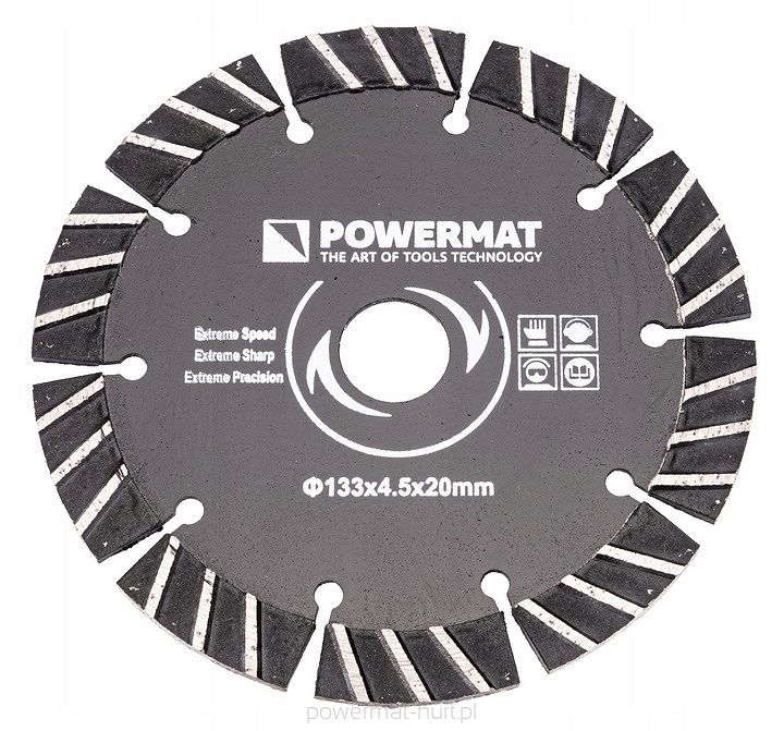 Diamantový kotouč PM-TDB-133x4.5x20 – pohled na segmenty