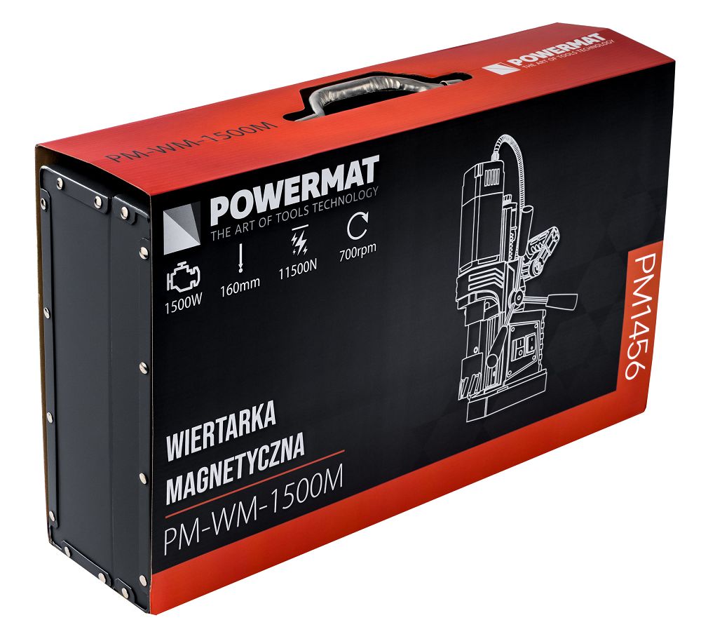 Magnetická vrtačka Powermat PM-WM-1500M – magnetická základna