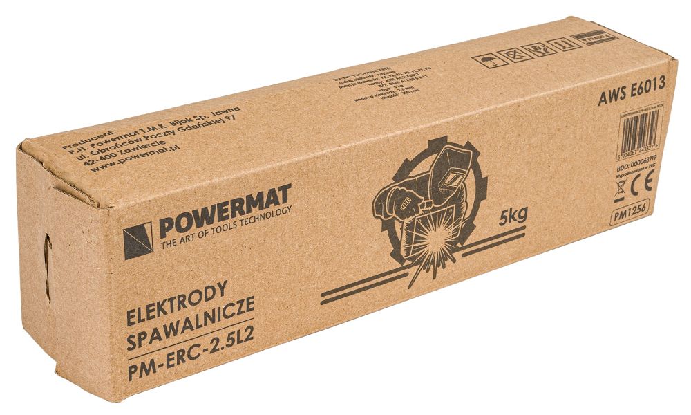 Rutilové elektrody Powermat – pohled na svazek elektrod