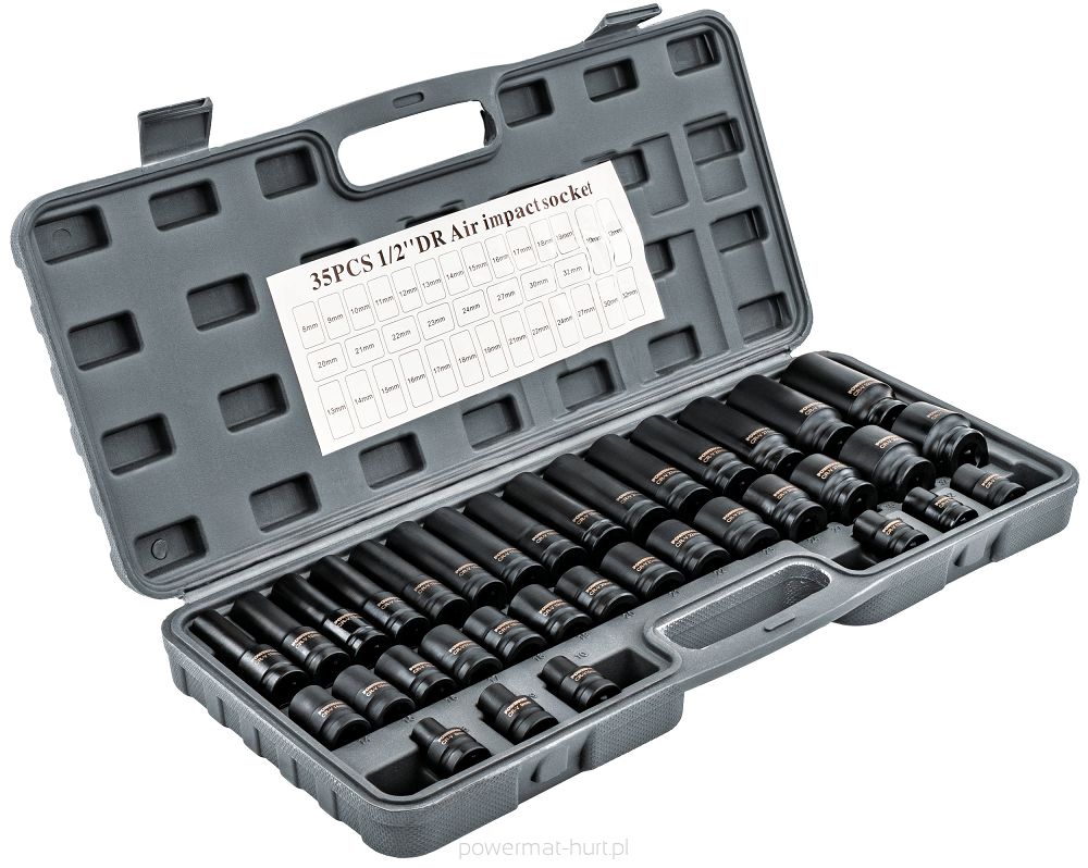 Sada nástrčných klíčů HEX Powermat PM1380 – celkový pohled