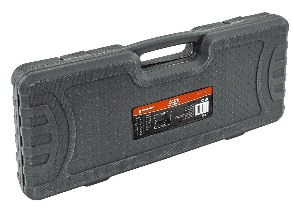 Sada nástrčných klíčů HEX Powermat PM1380 – přepravní kazeta