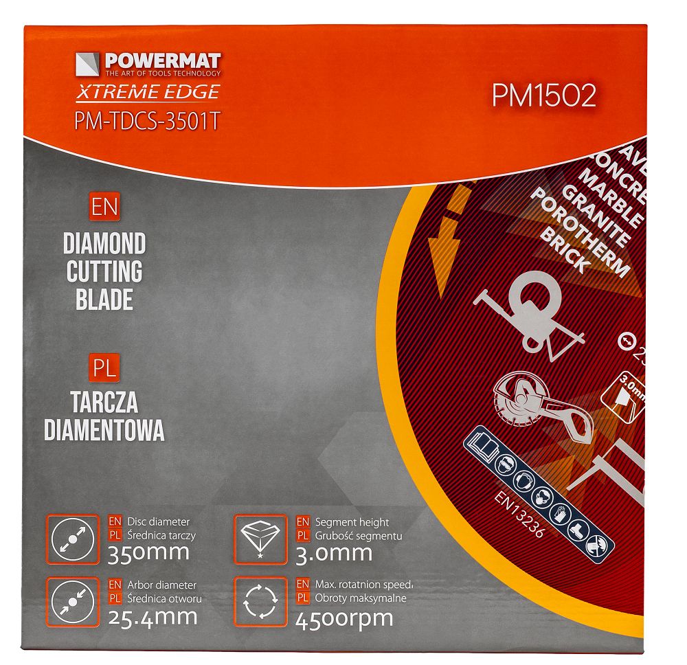 Diamantový kotouč Powermat Extreme Edge 350 mm – detail segmentu